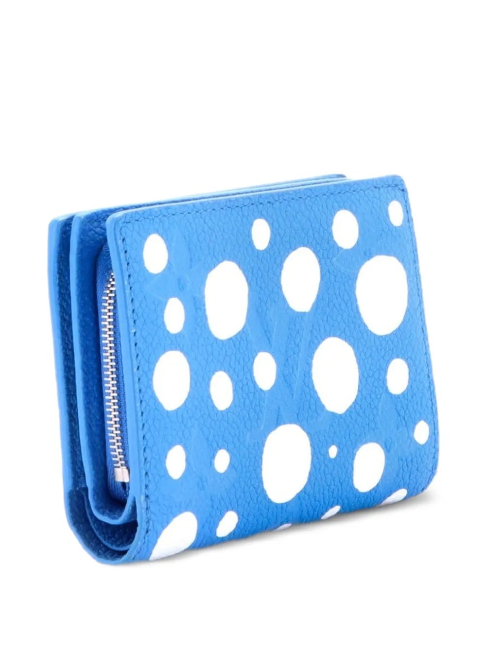  Louis Vuitton Pre-owned Petit Portefeuille Yayoi Kusama Infinity Dots Monogrammé Empreinte Giant - Bleu 