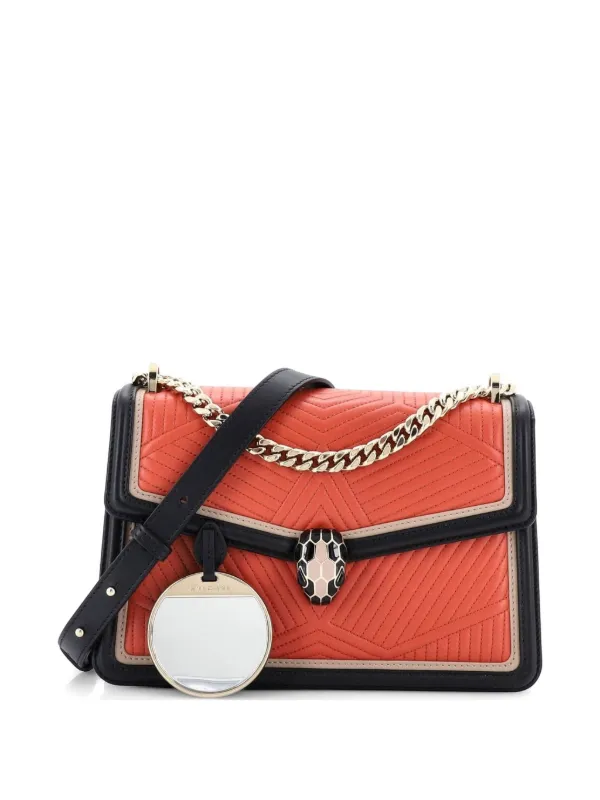 Bvlgari Pre-Owned セルペンティ フォーエバー キルティングレザー 