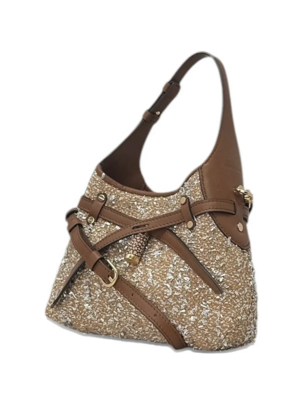 Borbonese Halo kleine schoudertas Beige