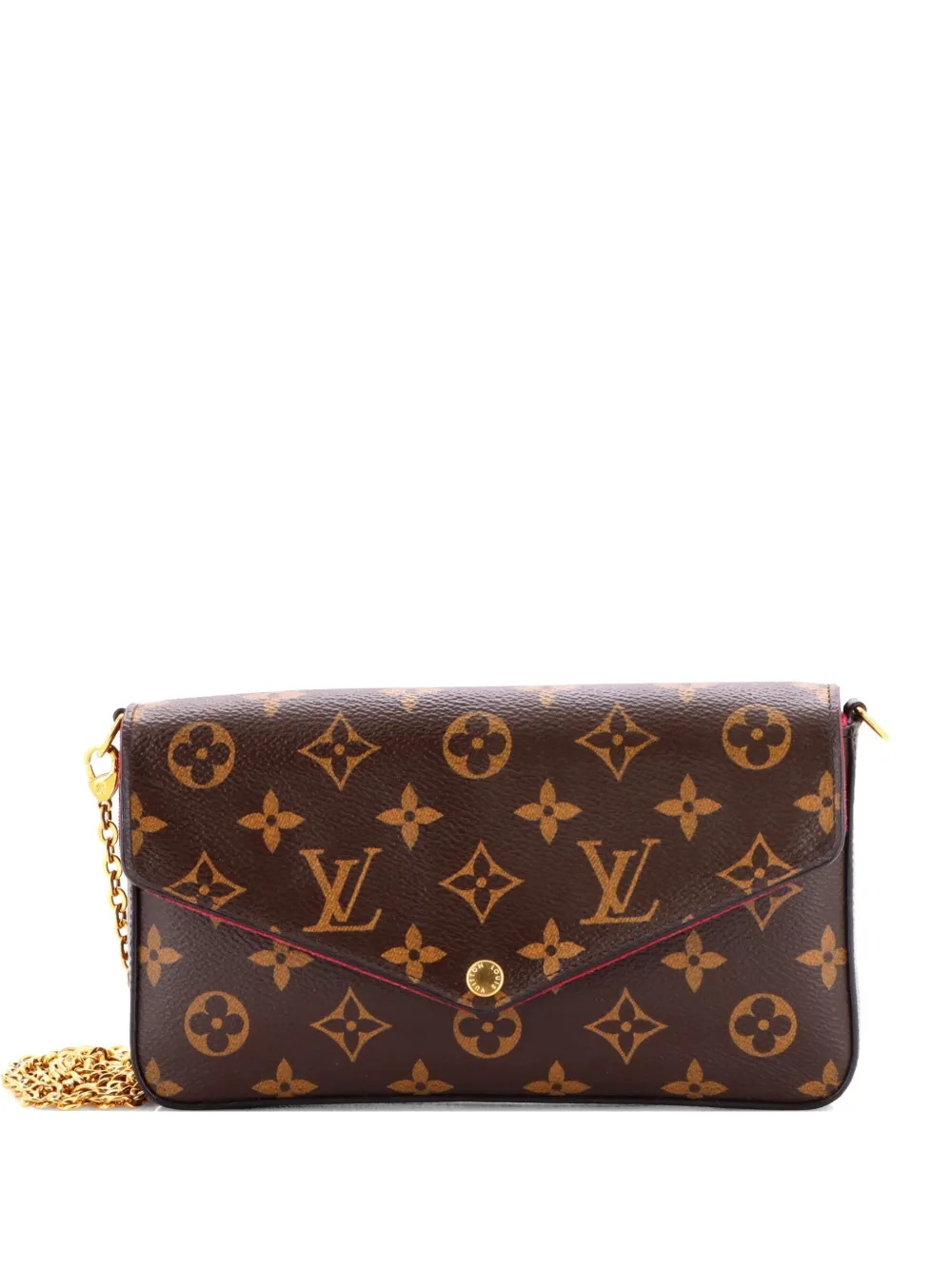 Louis Vuitton Pre-Owned Felicie Pochette Monogram Canvas crossbody bag - Braun