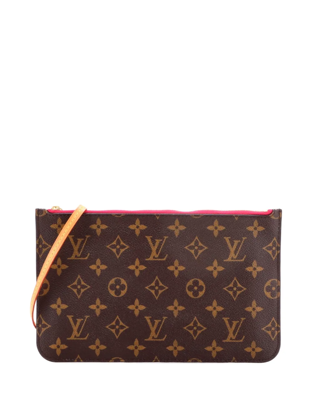 Louis Vuitton Pre-Owned Pouch Neverfull Pochette grande in tela con monogramma - Marrone