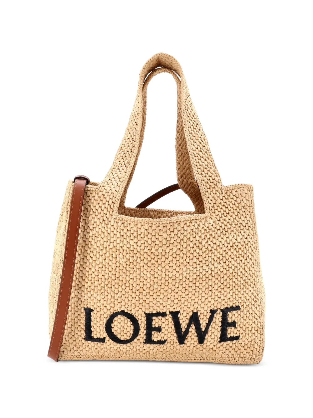 Loewe Pre-Owned Paula's Ibiza Logo Raffia Large tote bag - Toni neutri