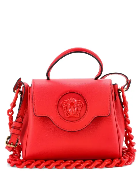 Versace Pre-Owned La Medusa Top Handle Bag Leather Small satchel