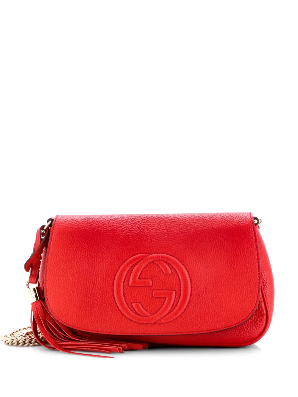 Gucci Pre-Owned Soho Chain Leather Medium crossbody bag - Rosso