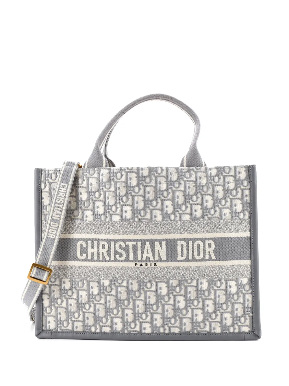 Christian Dior Pre-Owned Book with Strap Oblique Canvas Medium tote bag - Grigio