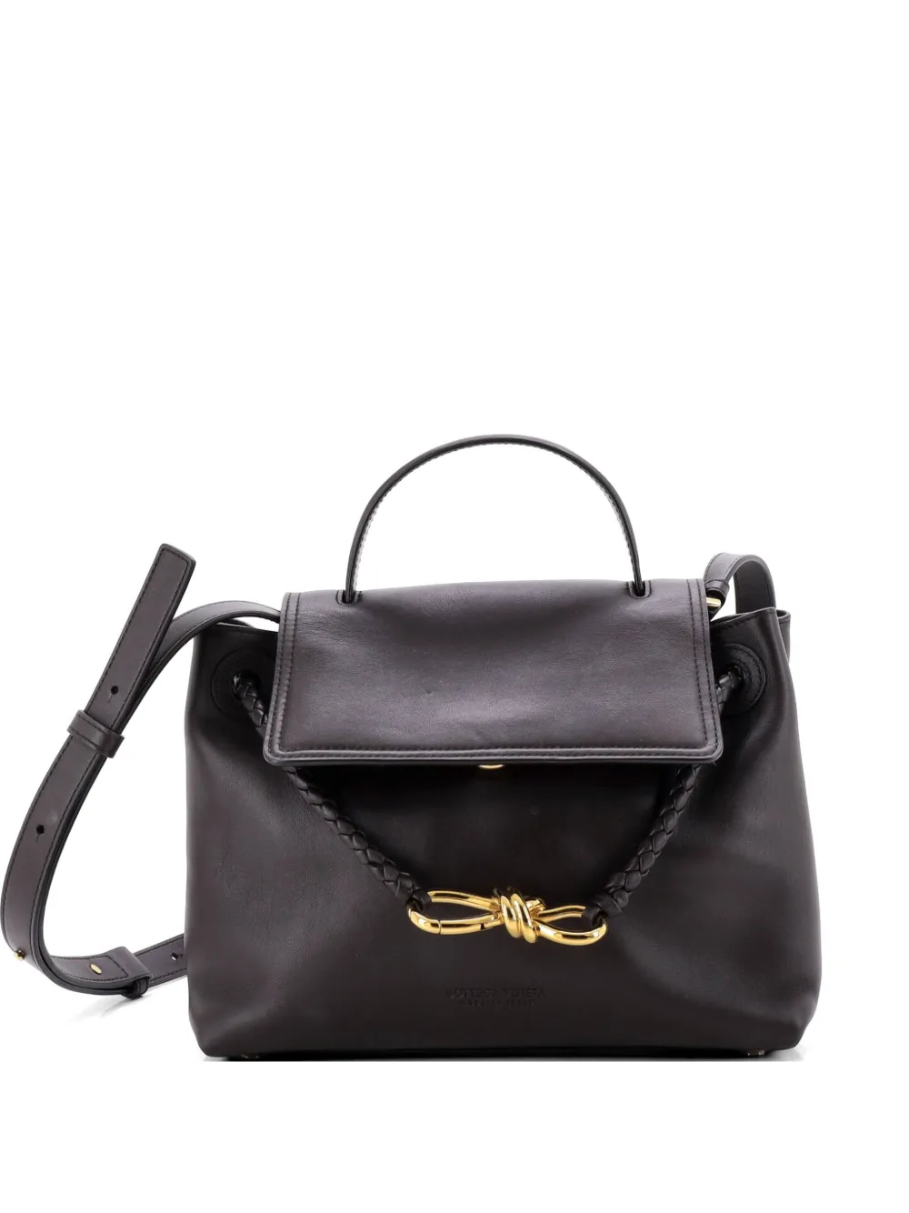 Bottega Veneta Pre-Owned Borsa a tracolla Ciao Ciao piccola in pelle con dettaglio Intrecciato - Marrone