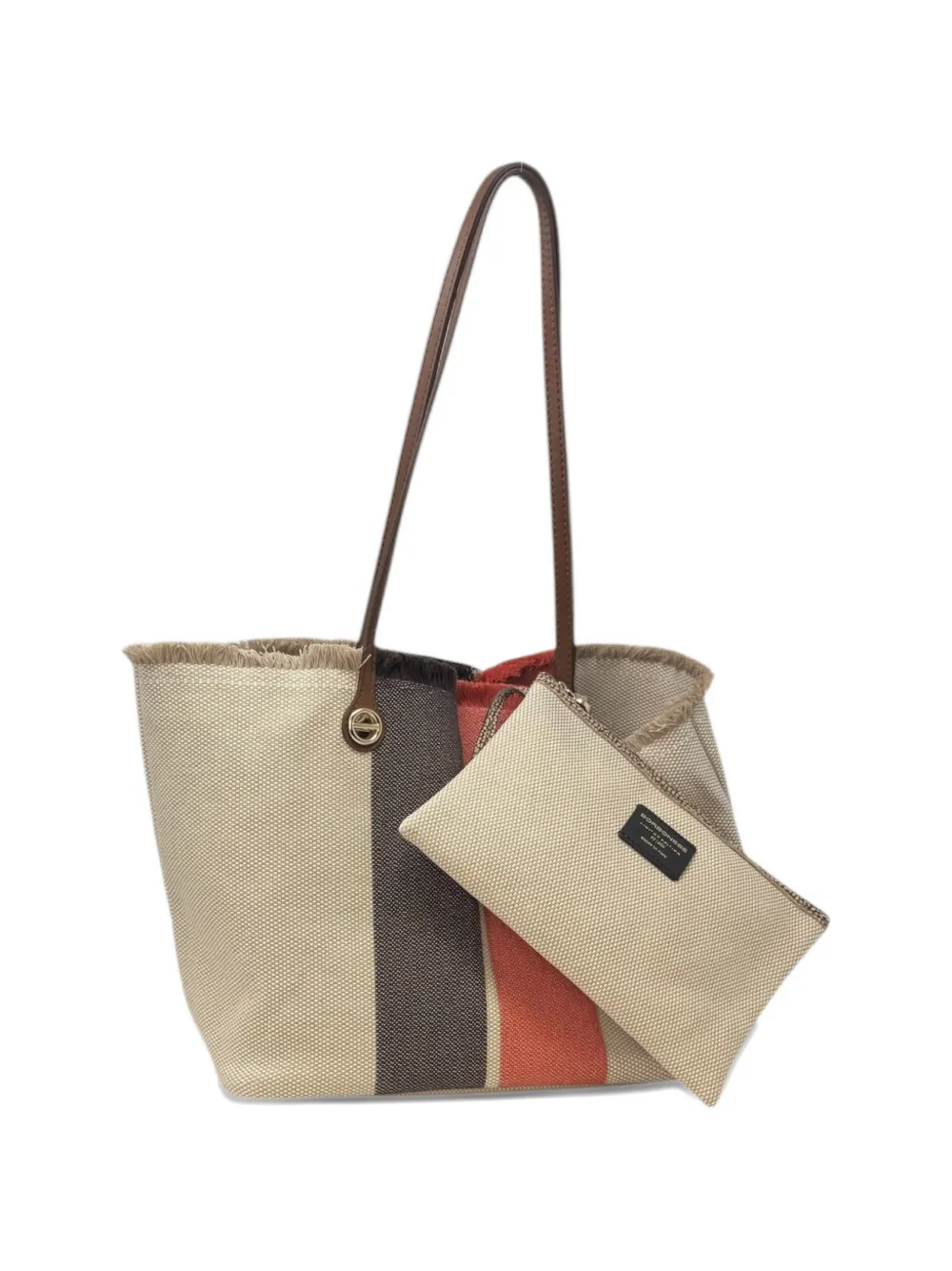 Borbonese Medium Flight shopper Beige