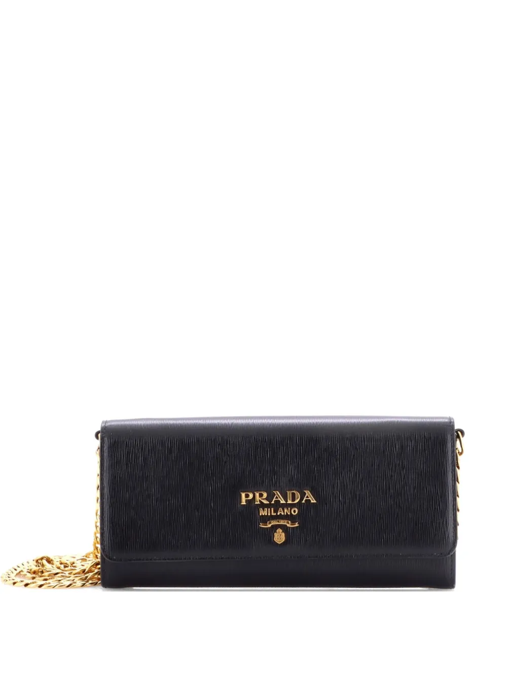 Prada Pre-Owned Wallet on Chain Vitello Move Long crossbody bag - Nero