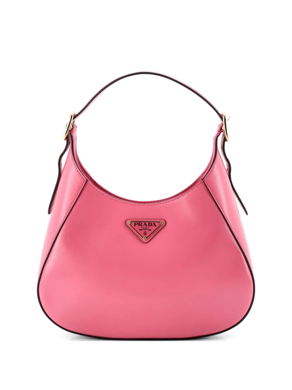 Prada Pre-Owned Cleo Shoulder Bag Box Calf Medium hobo bag - Rosa