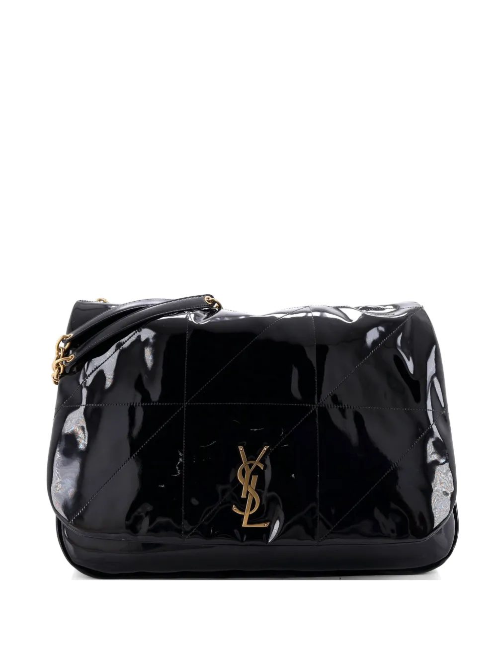 Saint Laurent Pre-Owned Jamie 4.3 Quilted Patent Large shoulder bag - Nero