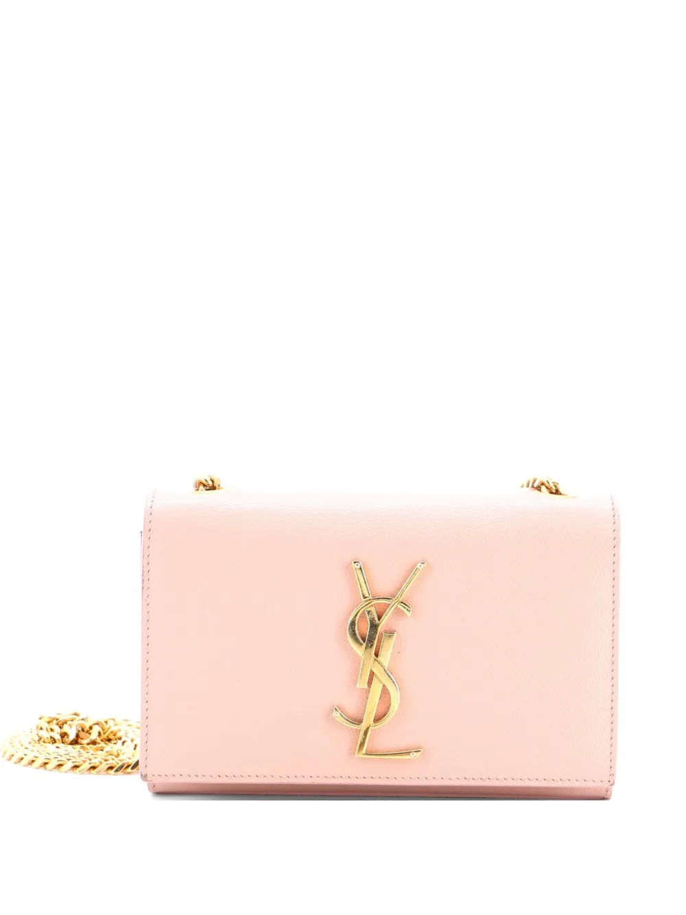 Saint Laurent Pre-Owned Classic Monogram Grainy Leather Small crossbody bag - Toni neutri