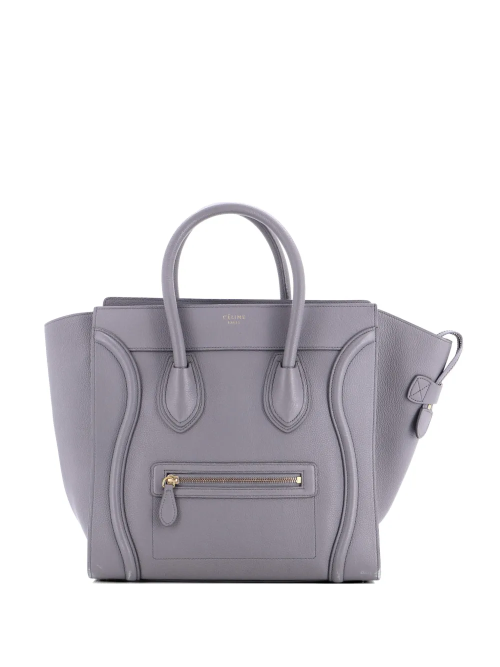 Celine Pre-Owned Luggage Bag Grainy Leather Mini tote bag - Grigio