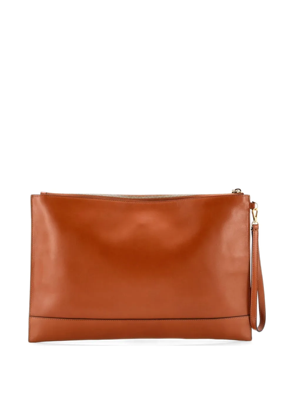  Fendi Pre-owned Bolso De Mano Grande De Piel En Relieve Con Logo Y Tira De Muñeca - Marrón 
