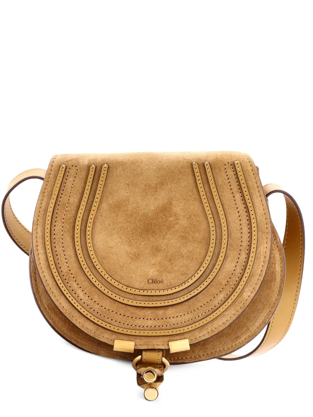Chloé Pre-Owned Borsa a tracolla Marcie in pelle scamosciata - Toni neutri