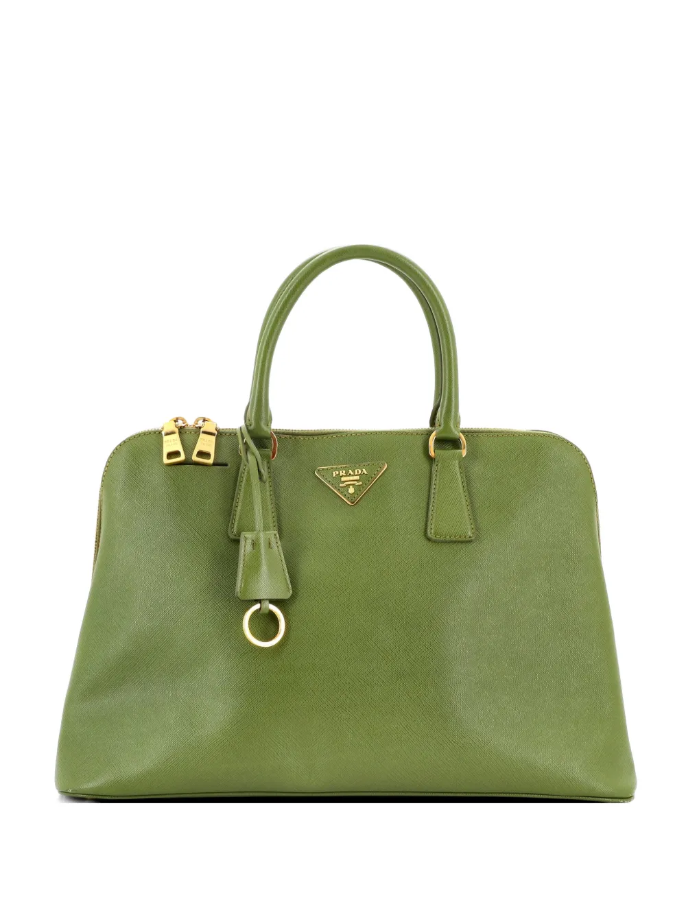 Prada Pre-Owned Promenade Bag Saffiano Leather Large handbag - Verde