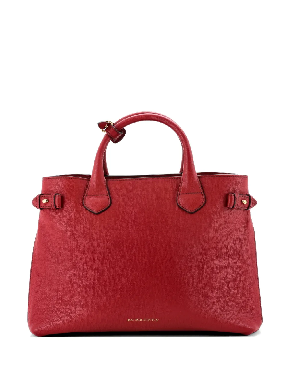 Burberry Pre-Owned Borsa a tracolla Banner media in pelle e tela con motivo House Check - Rosso