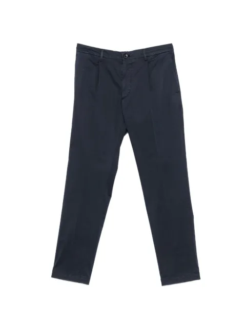 michael coal pleated straight-leg trousers