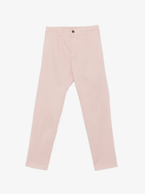 michael coal pleated-front trousers