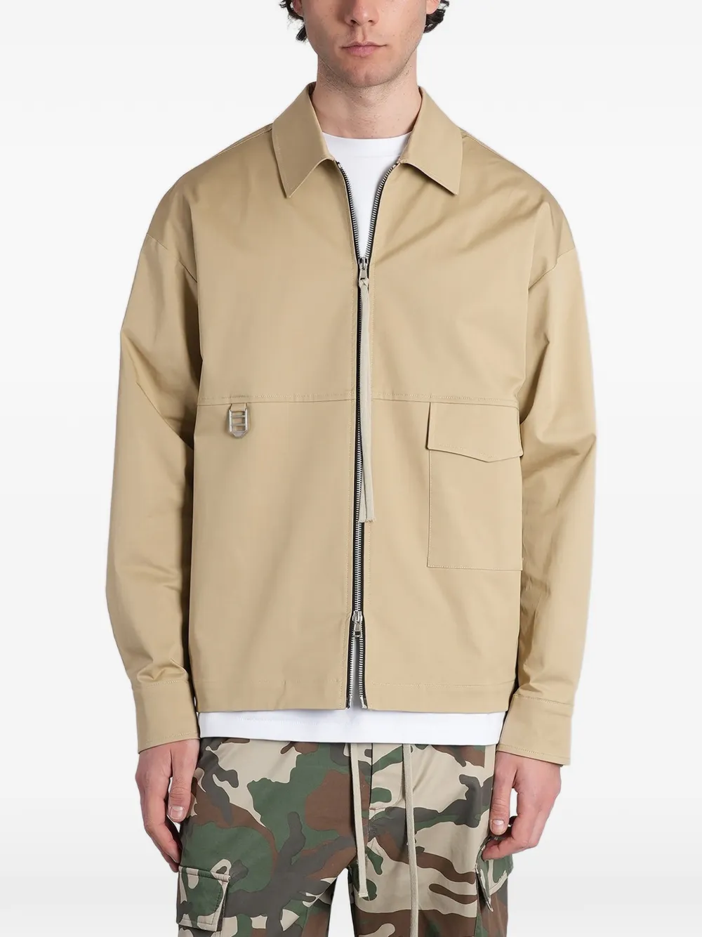 STATE OF ORDER zip-up pocket-detail jacket - Toni neutri
