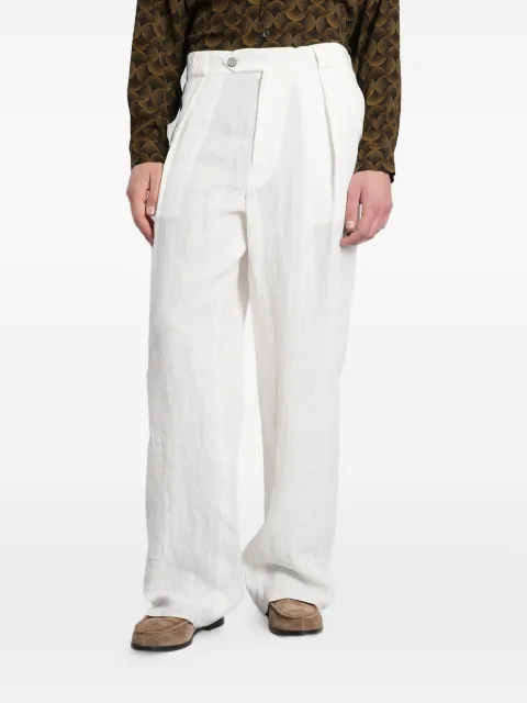 Emporio Armani pantalones anchos con pinzas