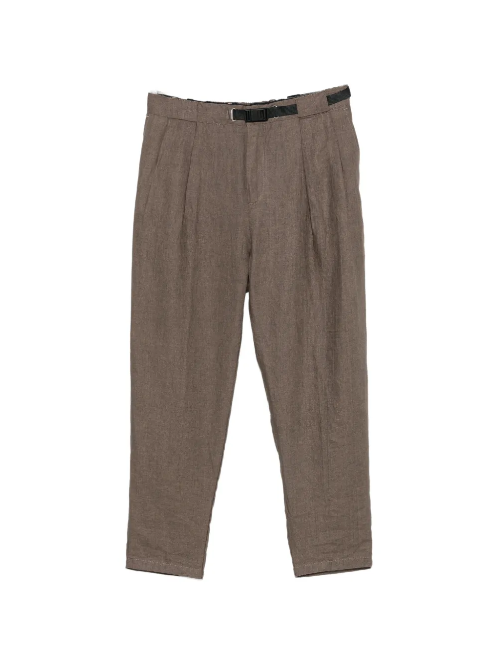 White Sand belt-loops trousers - Marrone
