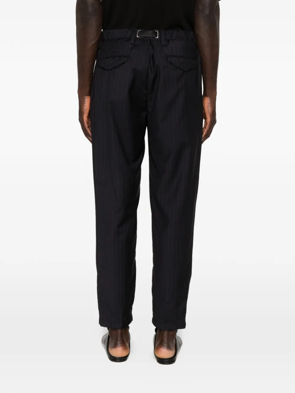 White Sand Cordura broek met krijtstreep Blauw