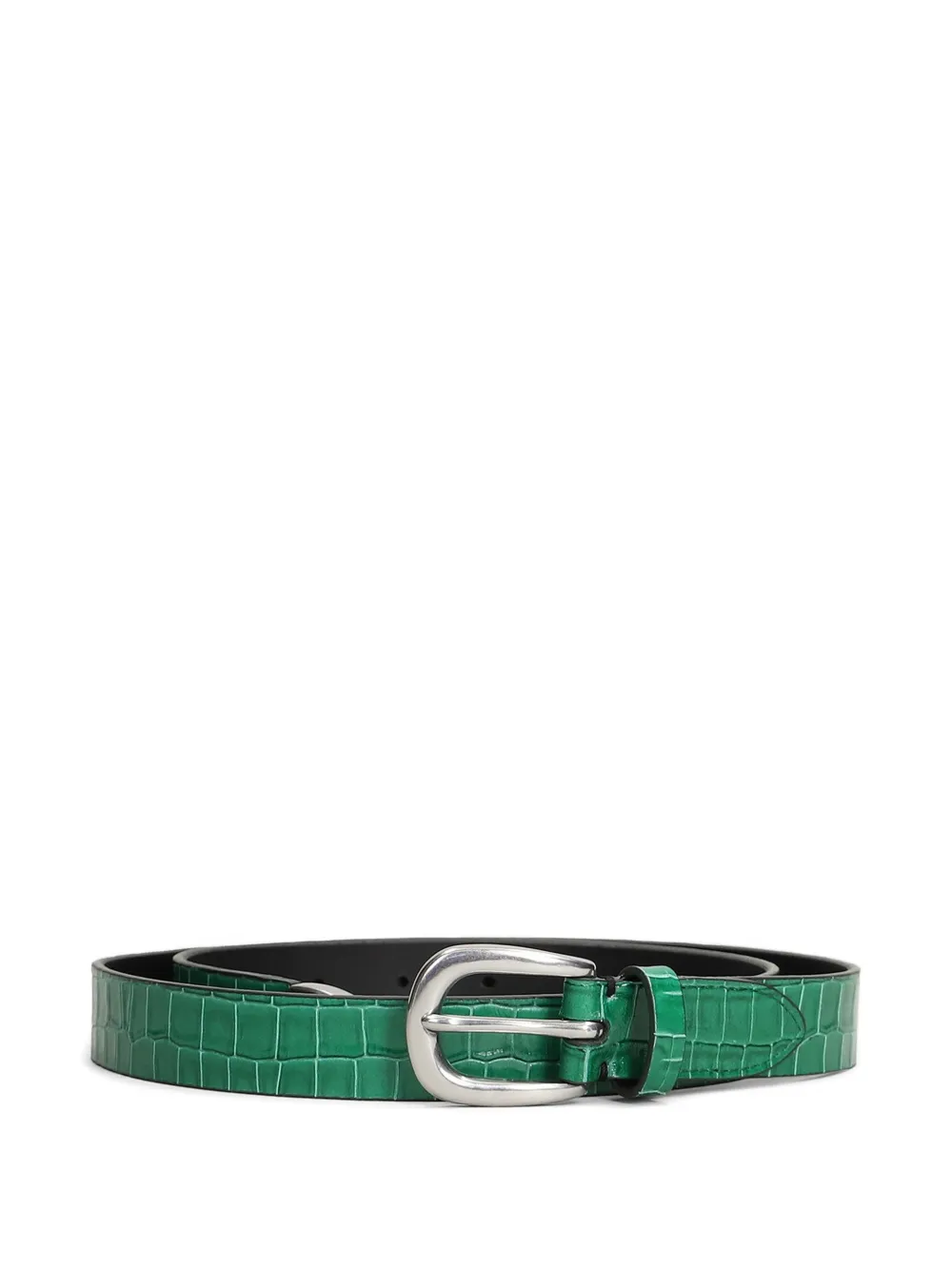 Paul Smith crocodile-effect leather belt - Verde