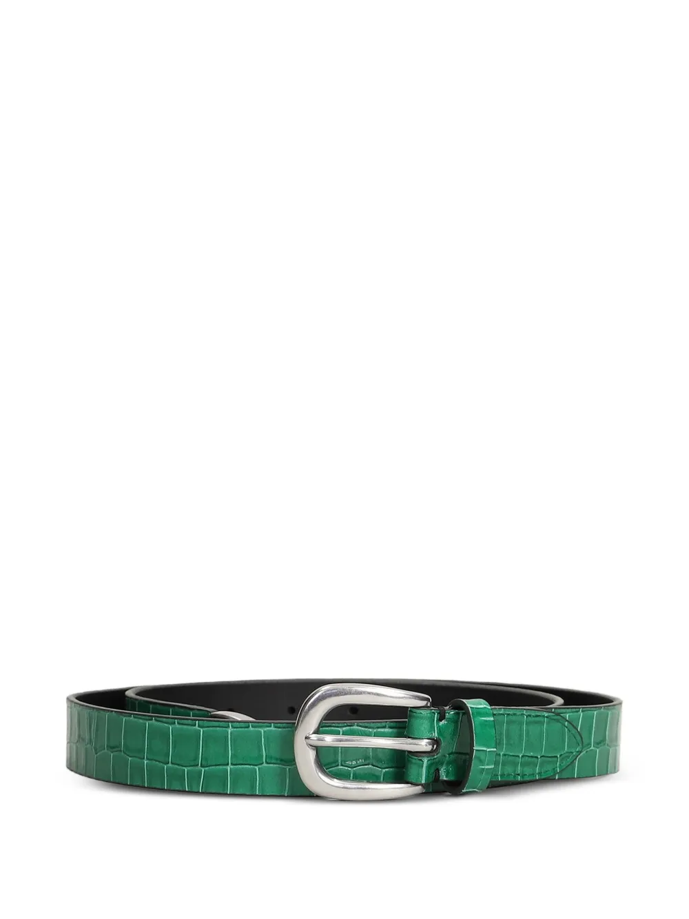 Paul Smith crocodile-effect leather belt - Verde
