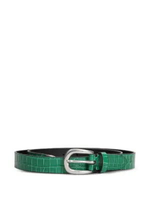 Emporio Armani Logo Buckle Belt | Black | FARFETCH