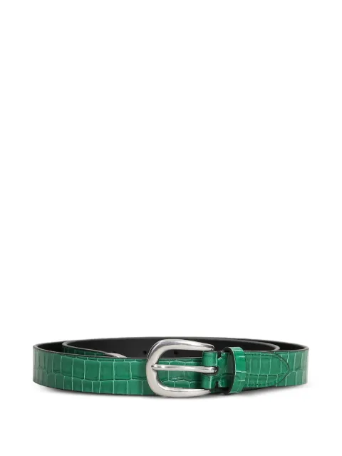 Paul Smith crocodile-effect leather belt