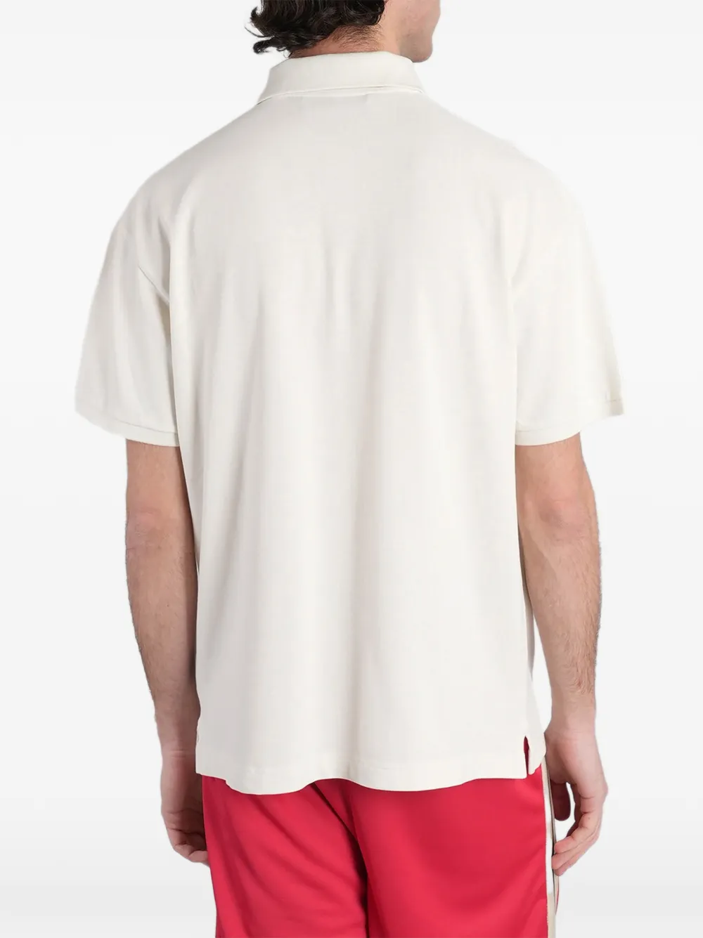 Palm Angels Poloshirt met logopatch Beige