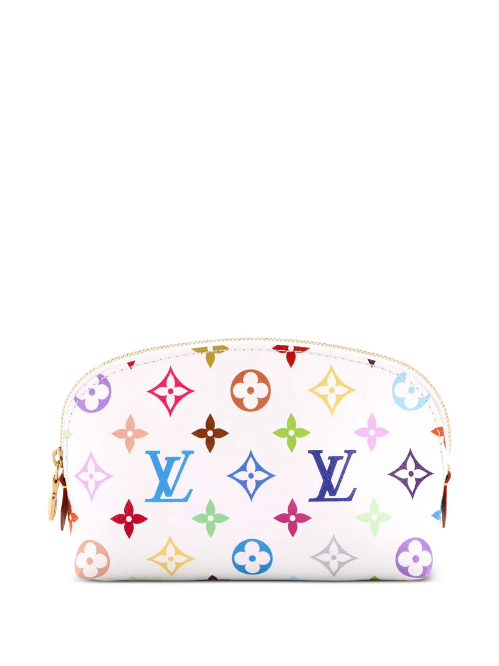 Louis Vuitton Pre-Owned x Takashi Murakami Pouch PM con monogramma multicolore - Bianco