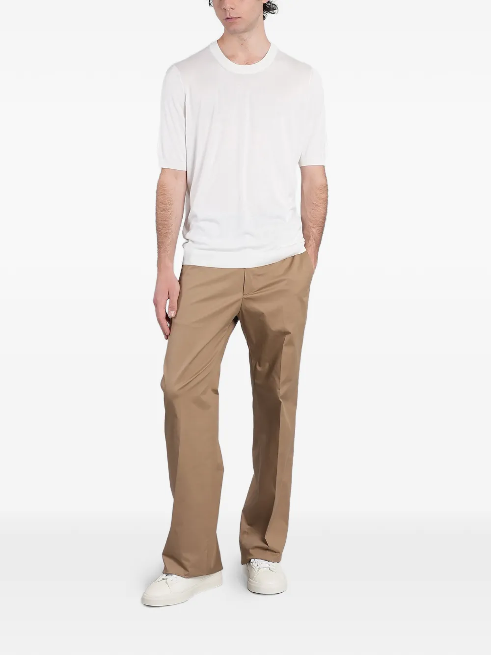 Tagliatore Geplooide pantalon Beige
