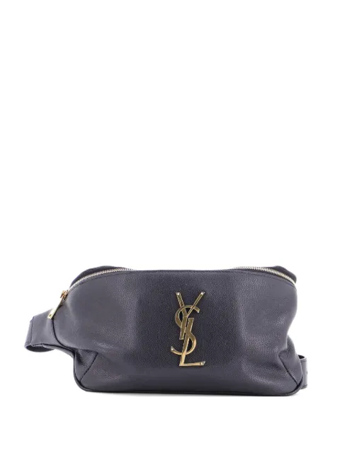 Saint Laurent Pre-Owned cangurera Classic de piel con monograma