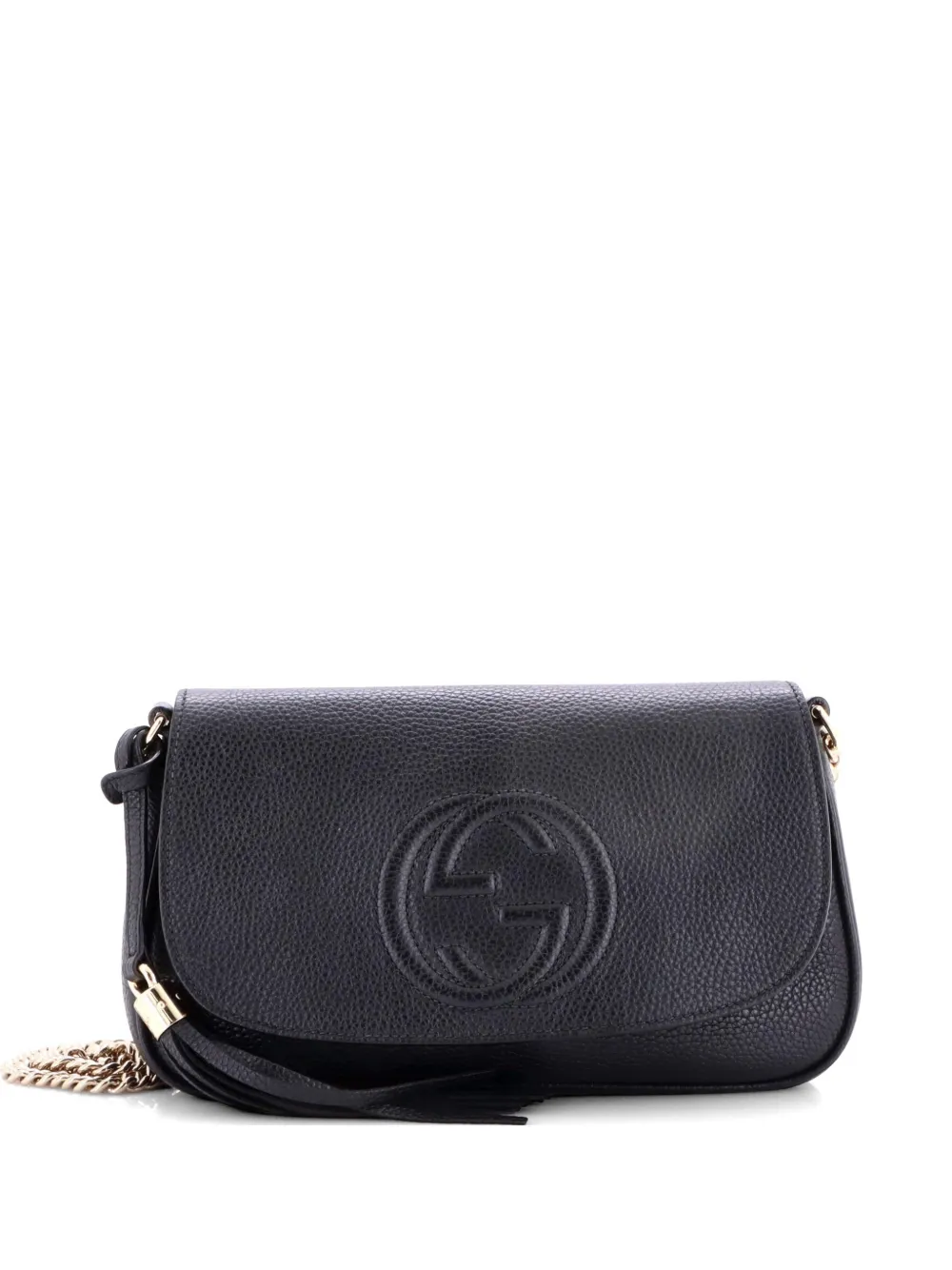 Gucci Pre-Owned Soho Chain Leather Medium crossbody bag - Nero