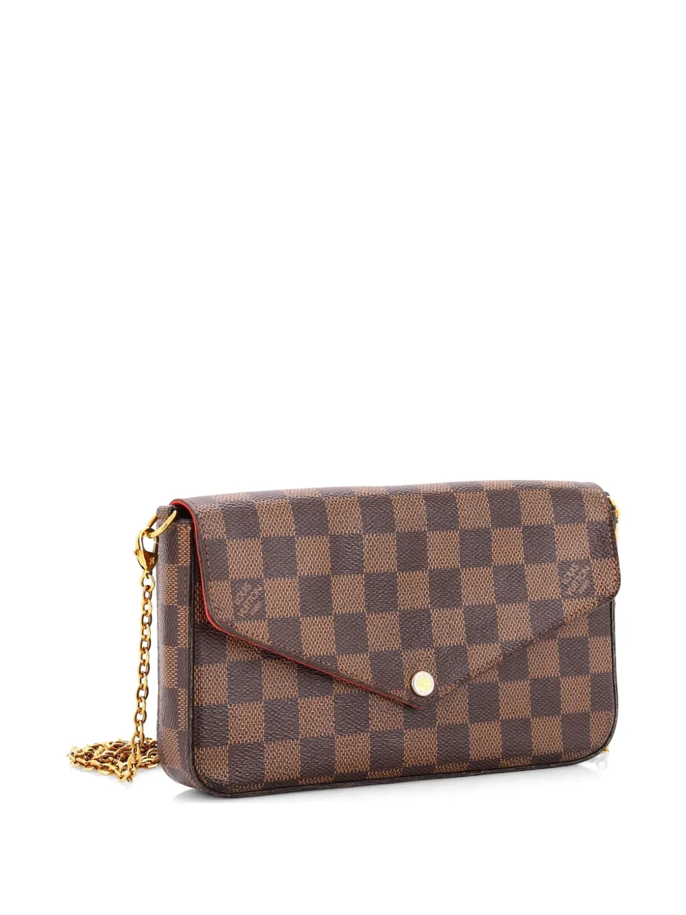 Louis Vuitton Pre-Owned Felicie Pochette Damier crossbody bag - Marrone