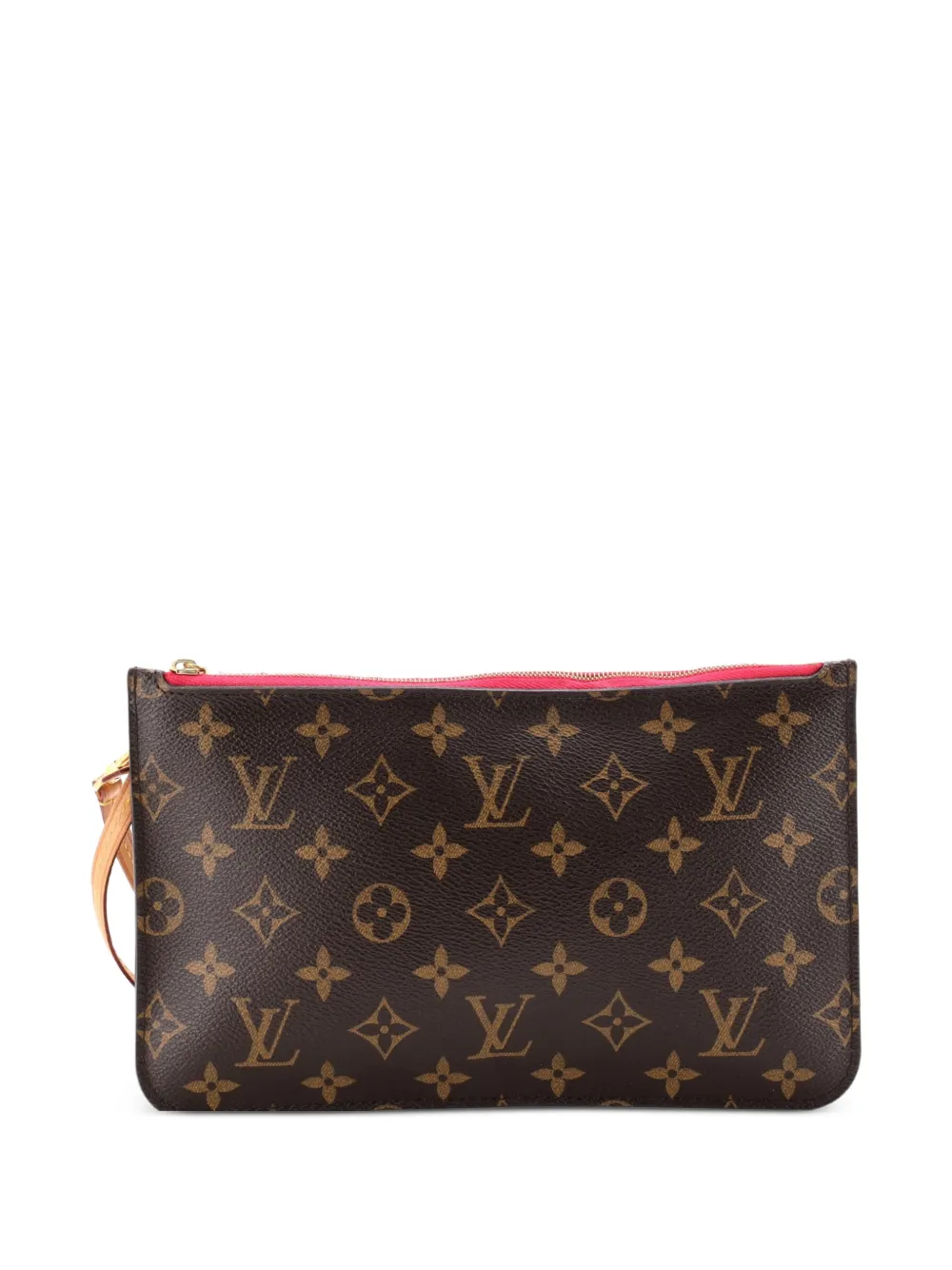 Louis Vuitton Pre-Owned Pouch Neverfull Pochette grande in tela con monogramma - Marrone