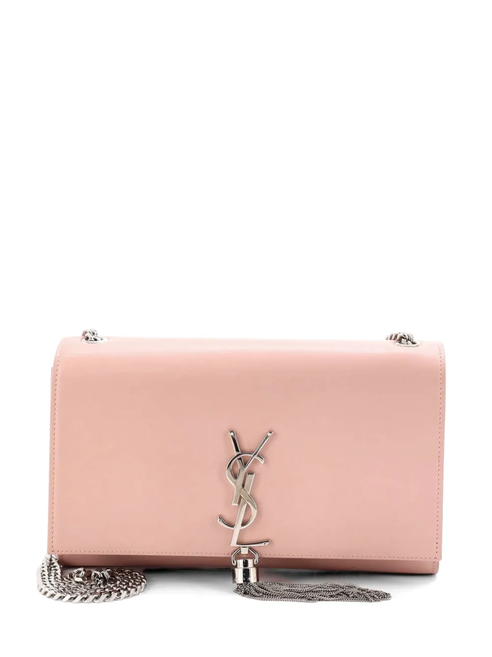 Saint Laurent Pre-Owned Classic Monogram Tassel Leather Medium crossbody bag - Rosa