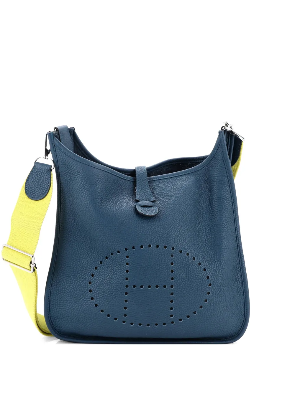 Hermès Pre-Owned Evelyne Bag Gen III Clemence PM crossbody bag - Blu