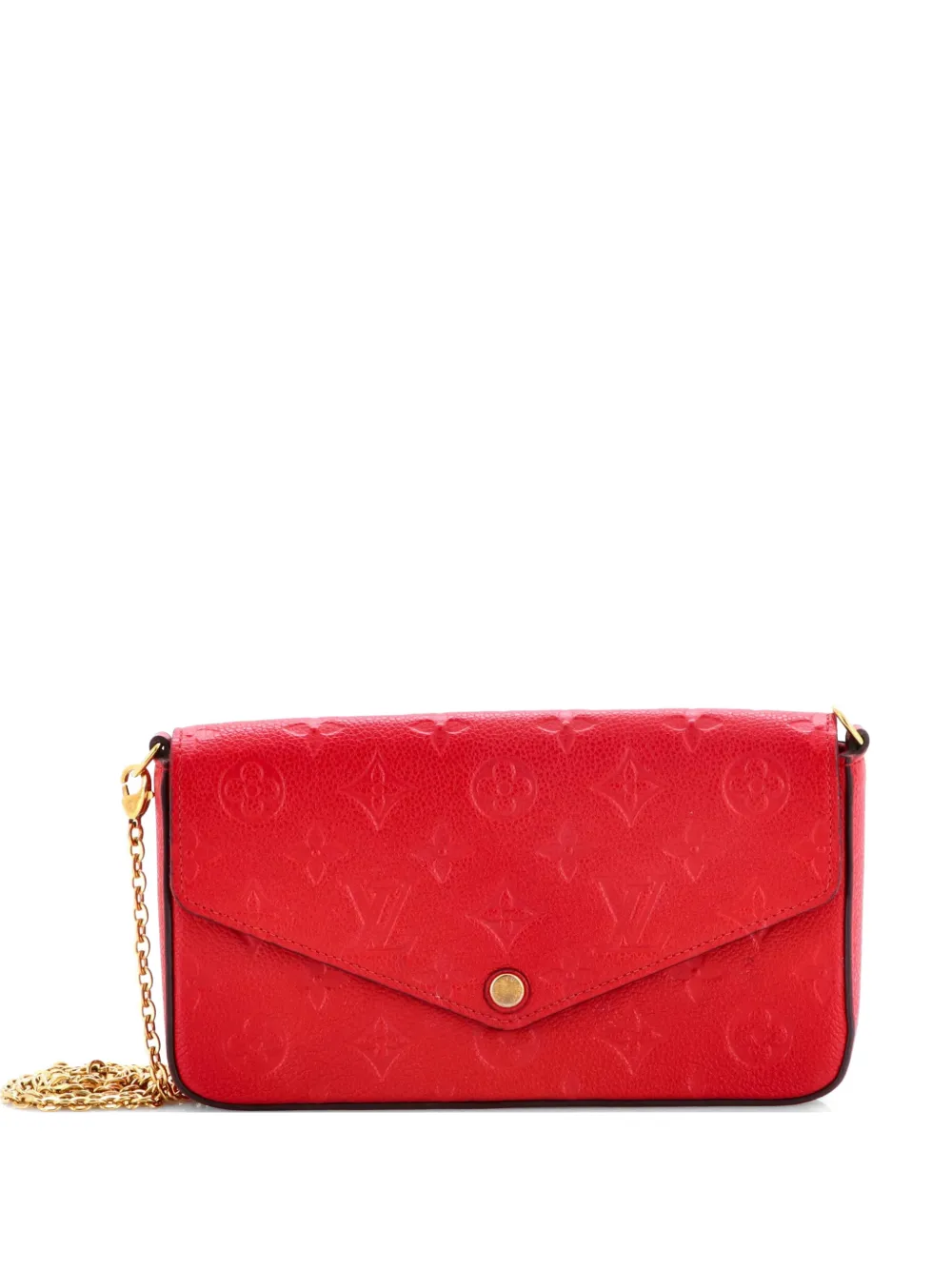 Louis Vuitton Pre-Owned Felicie Pochette Monogram Empreinte Leather crossbody bag - Rot