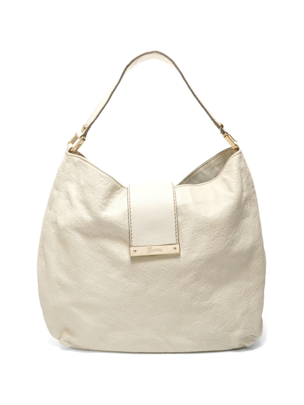 Gucci Pre-Owned 2000-2010 GG leather shoulder bag - Neutrals