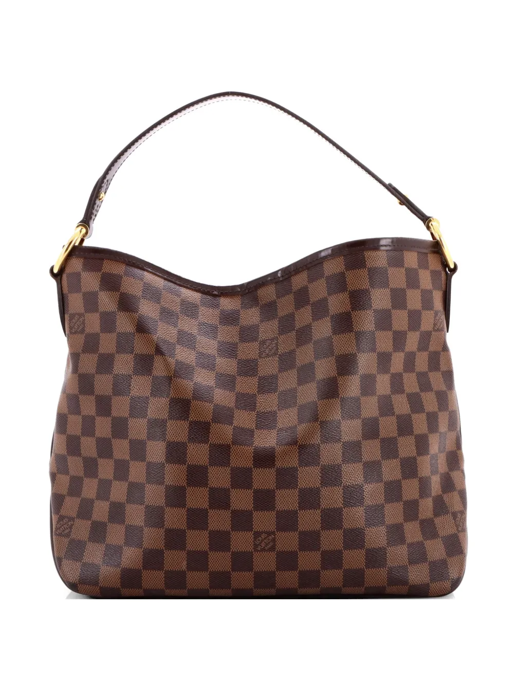 Pre-owned Louis Vuitton Delightful Nm Handbag Damier Pm Hobo Bag In Brown