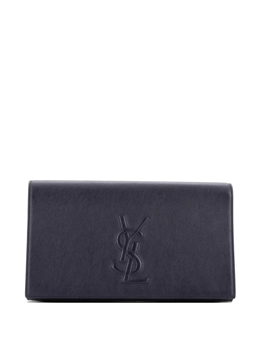 Saint Laurent Pre-Owned Belle de Jour Leather Large clutch bag - Blu