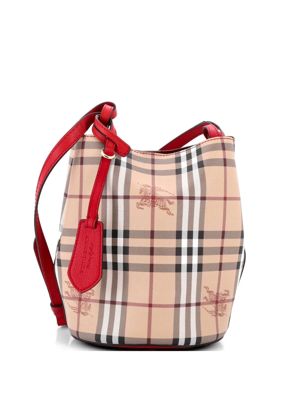 Burberry Pre-Owned Kleine Lorne Haymarket Beuteltasche - Nude