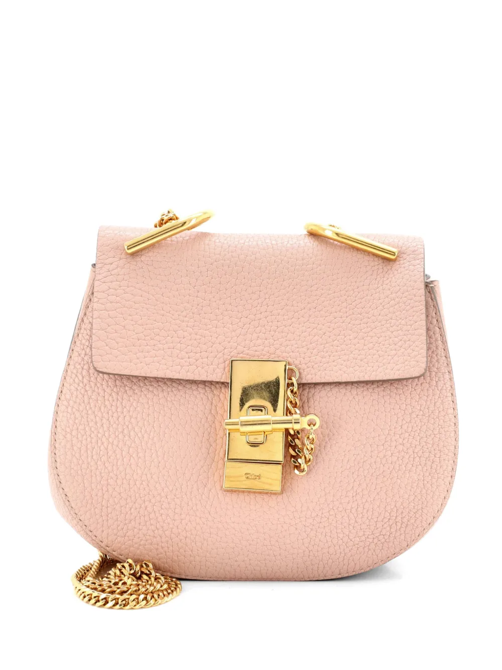 Chloé Pre-Owned Drew Leather Mini crossbody bag - Rosa