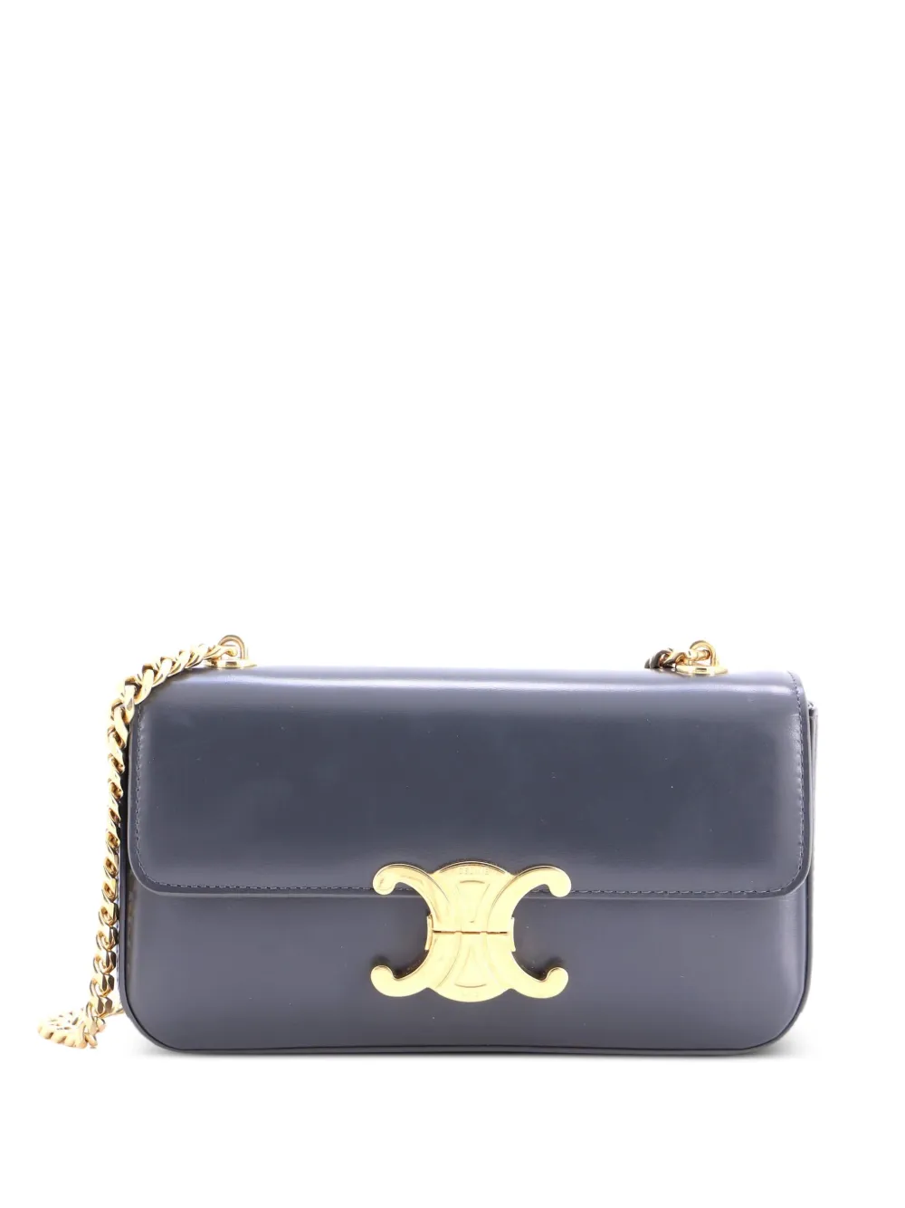 Celine Pre-Owned Triomphe Chain Leather Small shoulder bag - Grigio