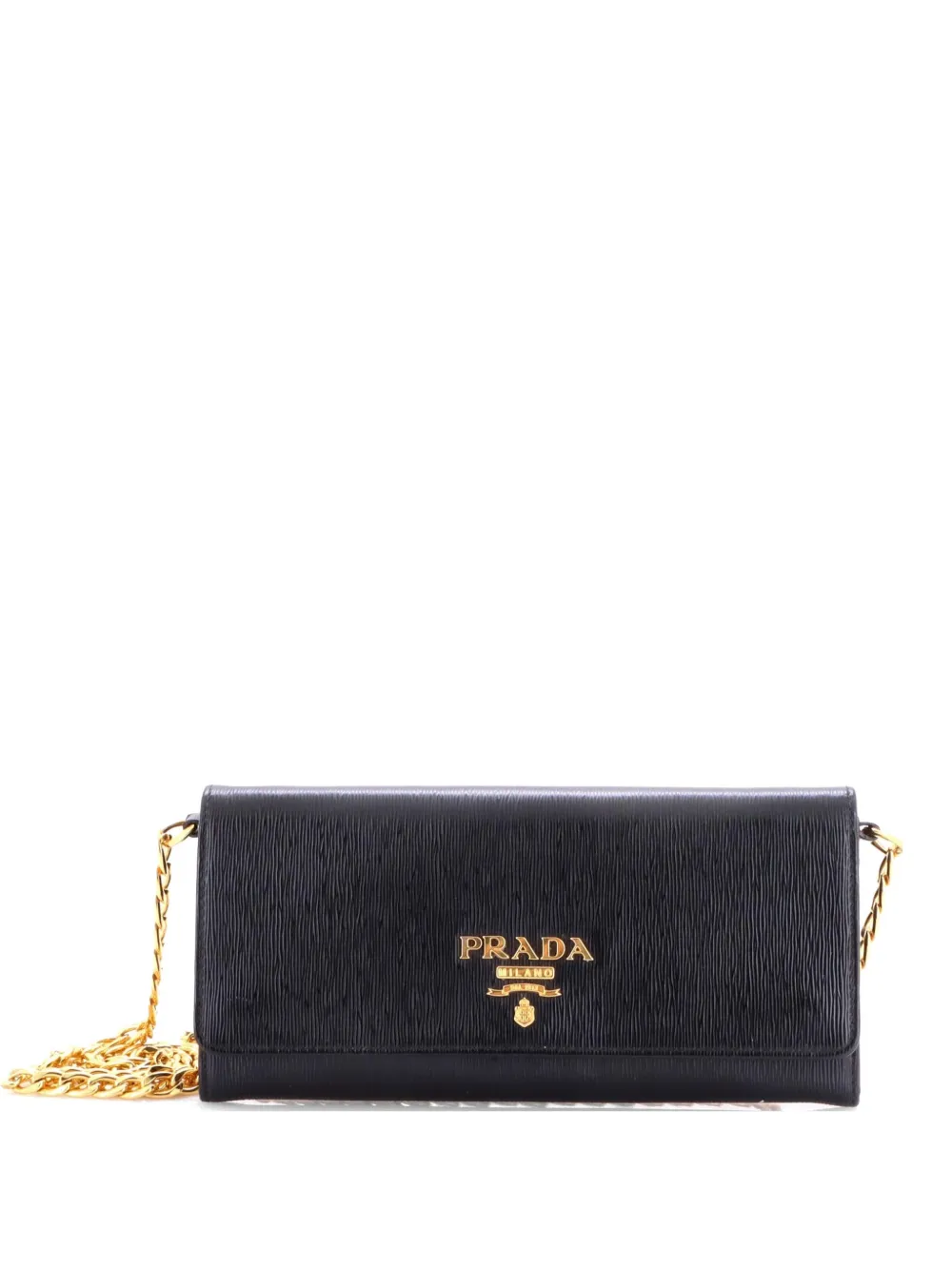 Prada Pre-Owned Borsa a tracolla Vitello Move con catena - Nero