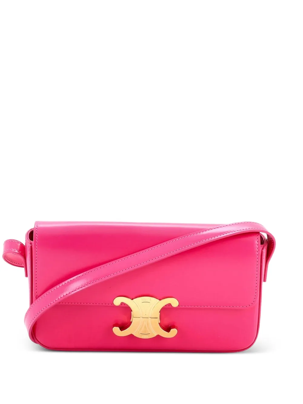 Celine Pre-Owned Triomphe East-West Smooth Calfskin shoulder bag - Rosa