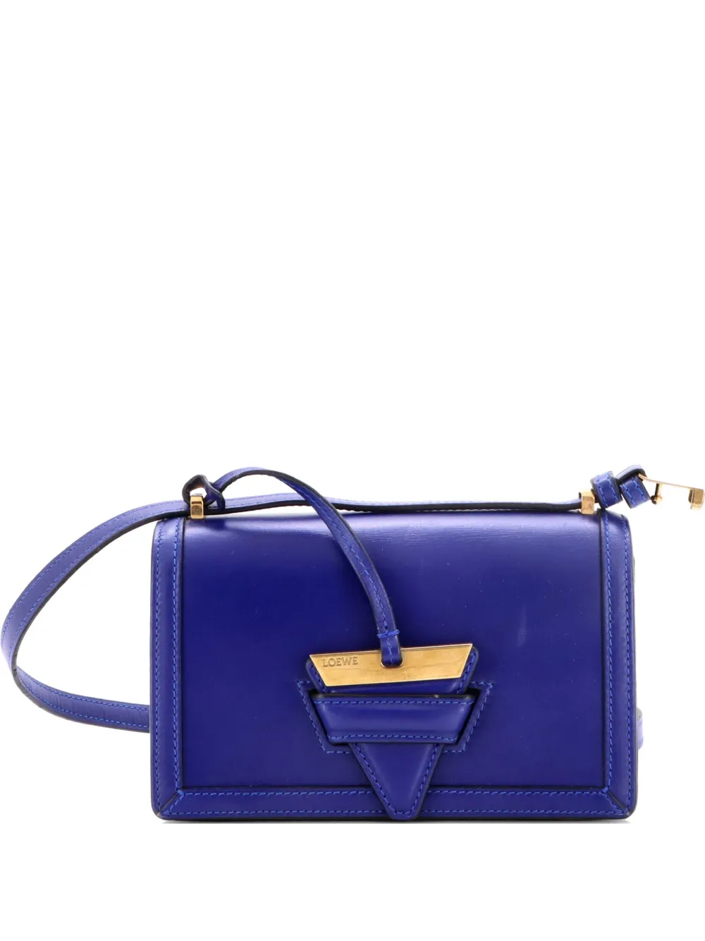 Loewe Pre-Owned Barcelona Shoulder Bag Leather Small crossbody bag - Blu