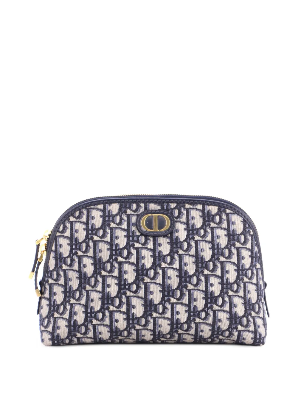 Christian Dior Pre-Owned 30 Montaigne Cosmetic Oblique Canvas Medium pouch - Blau